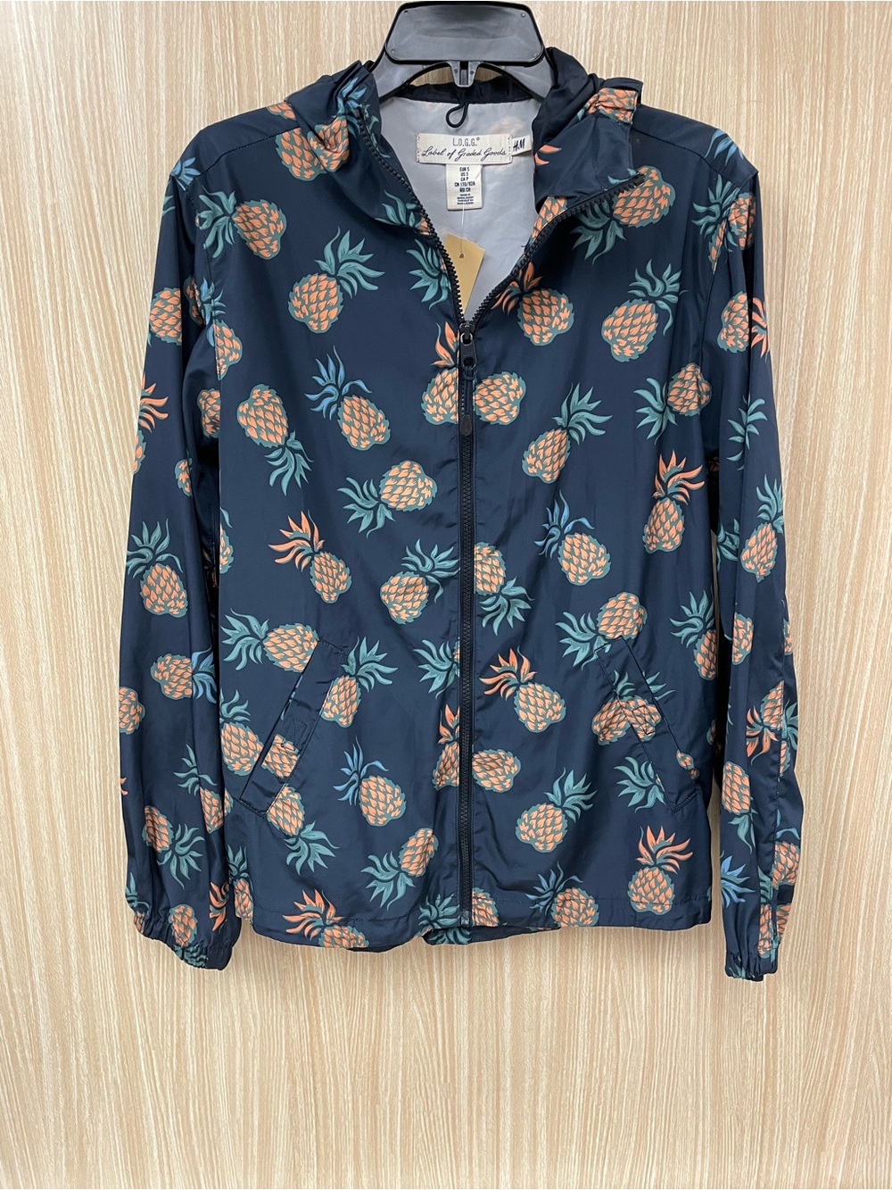 LOGG green pineapple jacket size small